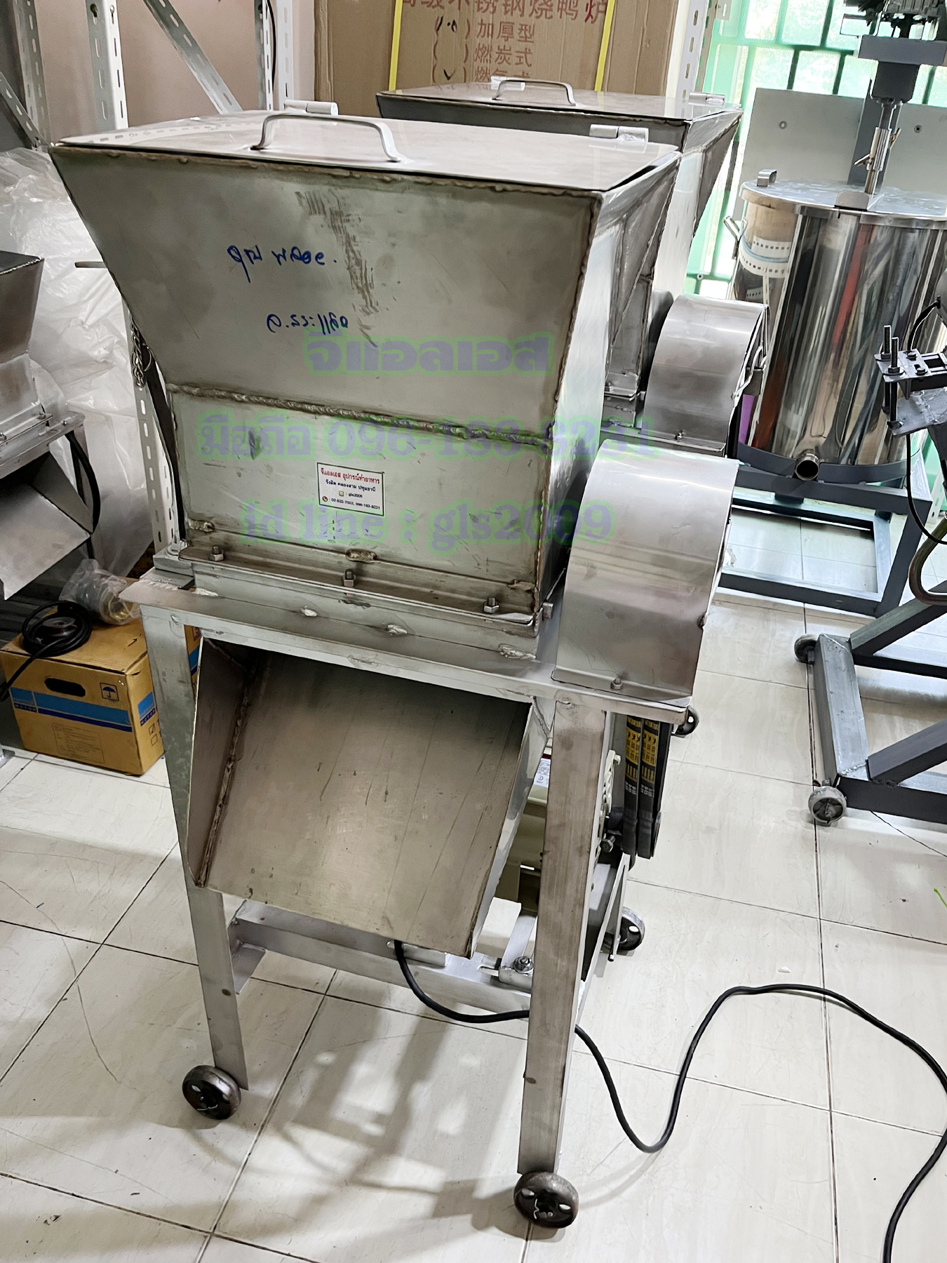 เครื่องตีน้ำแข็งสแตนเลส1กั๊กมอเตอร์2แรง