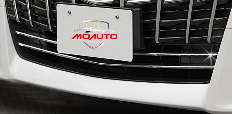 คิ้วกระจังหน้าล่างสแตนเลท ALPHARD MC