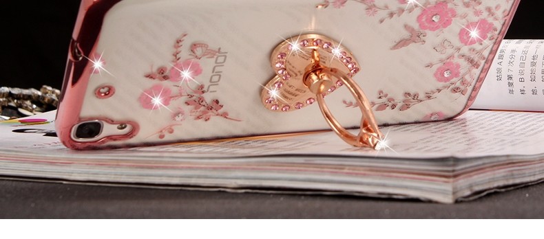 Case Huawei Y6 / Pre-order * เคสหรูหราเทคนิคการชุบทอง TPU ซิลิโคนอ่อนนุ่ม +แหวน *