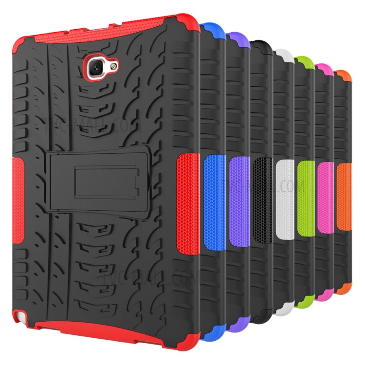 Case Samsung Galaxy Tab A 10.1 (2016) with S Pen / Pre-order * Heavy Duty ทนทานไฮบริด รูปแบบยางเท่ด้วยการออกแบบเว้า - นูน *