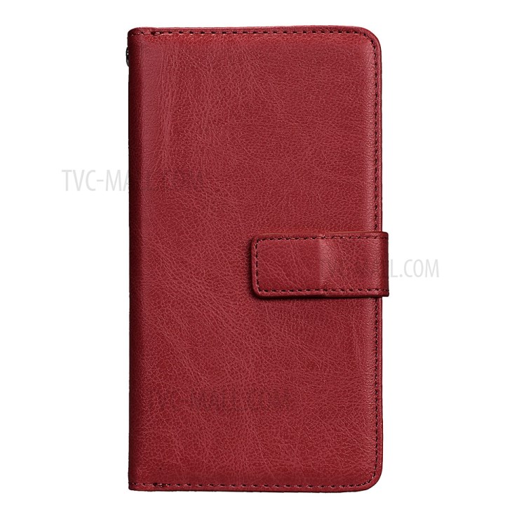 Case Huawei P10 Plus / Pre-order * เคสกระเป๋าสตางค์ผิวหนังม้า พร้อมช่องเสียบการ์ด 9 ใบ *