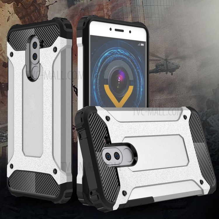 Case Huawei GR5 2017 / พร้อมส่ง * เคสเกราะ + TPU ภายใน = การป้องกันสองชั้น - สีเงิน *