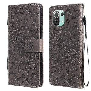 Case Xiaomi 11 Lite 5G # Pre-Order * เคสลวดลายดอกไม้ รูปแบบกระเป๋าสตางค์เคสโทรศัพท์พร้อมเชือกเส้นเล็ก *