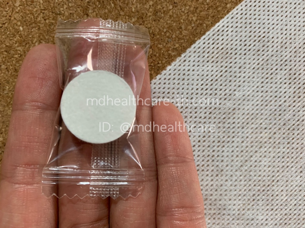 (10ชิ้น) ผ้าอัดเม็ด ผ้าฝ้ายแท้100% เช็ดหน้า/ผ้าอเนกประสงค์ 20*22cm.แบบใช้แล้วทิ้ง แยกห่อต่อชิ้น