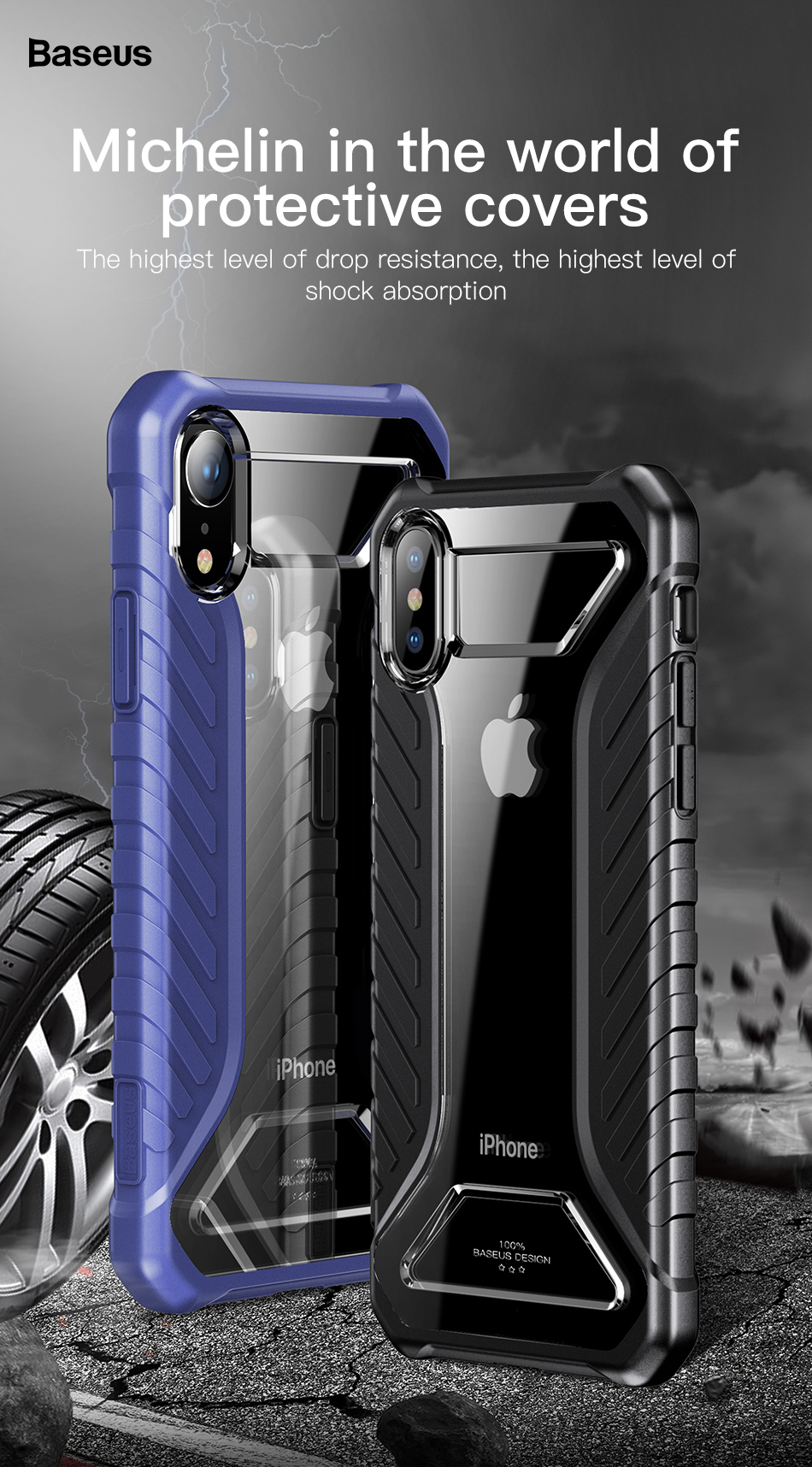Case iPhone XS / Pre-Order * BASEUS อะคริลิคแกร่ง + ซิลิโคนอ่อนนุ่ม = ป้องกันสองชั้น *