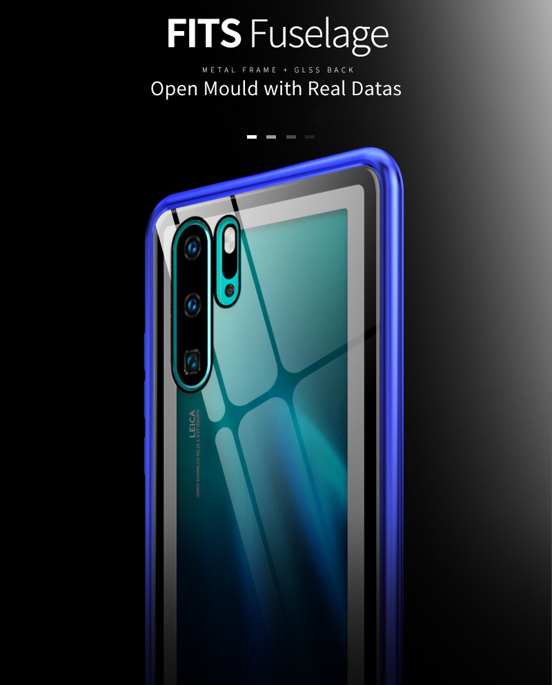 Case Huawei P30 Pro / Pre-Order * กรอบโลหะแม่เหล็ก + กระจก ครอบคลุม 360 องศา *