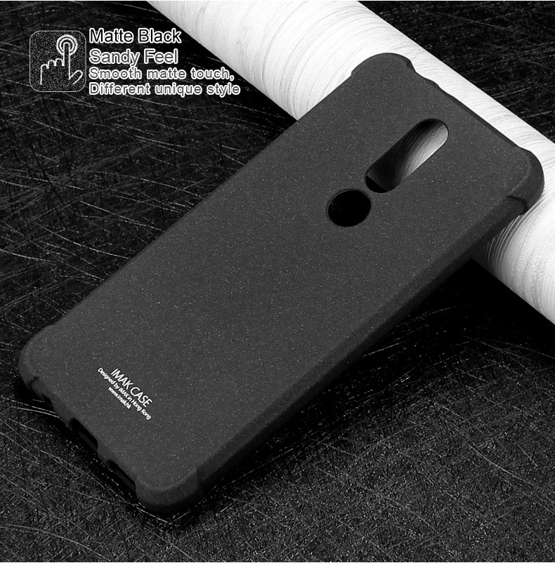 Case Nokia 6.1 Plus / Pre-order * IMAK พรีเมี่ยม TPU ยืดหยุ่นและทนทาน กันกระแทกทั้งสี่มุม + ฟิล์มกันรอยหน้าจอ *