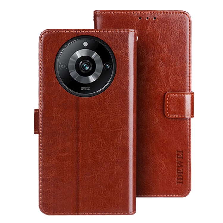 Case Realme 11 Pro 5G / 11 Pro + 5G # Pre-order * IDEWEI เคสกระเป๋าสตางค์ Crazy Horse Texture *