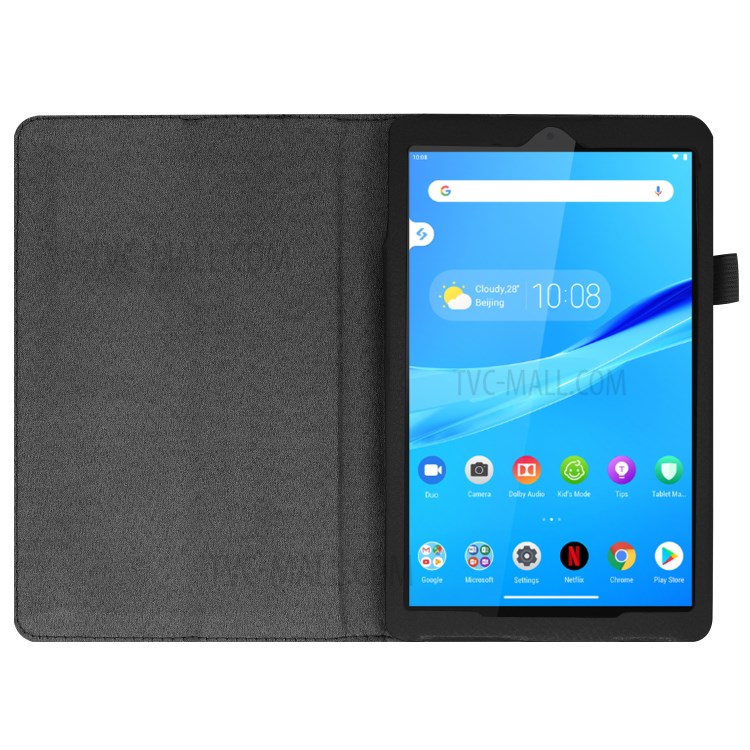 Case Lenovo Tab M8 /Tab M8 (2nd Gen) / Pre-Order * เคสหนังเนื้อลิ้นจี่โครงสร้างทนทาน การออกแบบสองพับสำหรับขาตั้งดูที่มั่นคง *