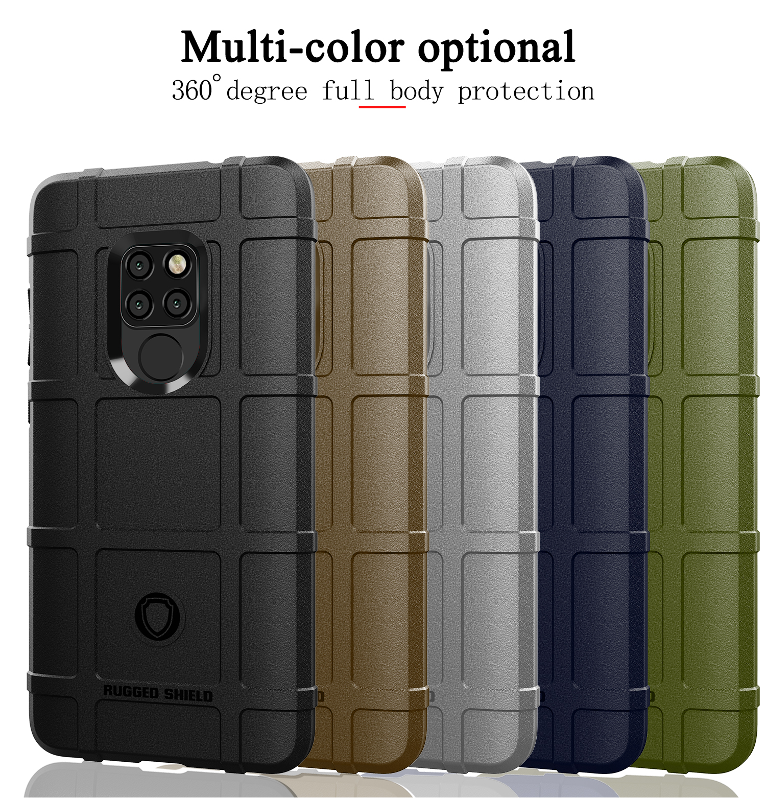 Case Huawei Mate 20 / Pre-order * ป้องกันการกระแทกตารางสี่เหลี่ยม TPU *