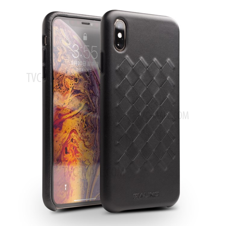 Case iPhone X, iPhone XS / Pre-Order * QIALINO ปกหนังลายสาน ปกหนังวัวชั้นบนสุด *