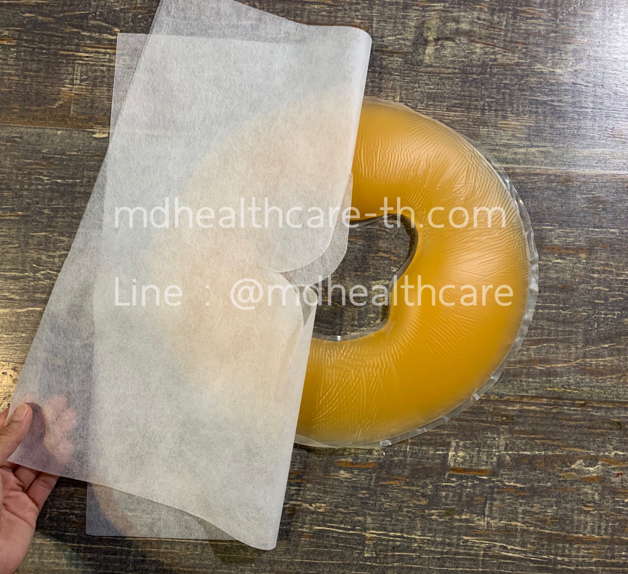 กระดาษรองหน้า เตียงหลุม หมอนโดนัท หนา30แกรม (100แผ่น/ห่อ) สีขาว