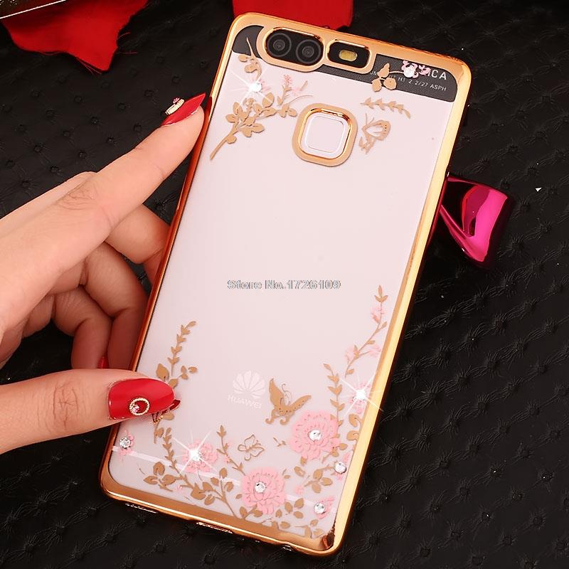 Case Huawei P9 Plus / Pre-order * เคสหรูหราเทคนิคการชุบทอง TPU ซิลิโคนอ่อนนุ่ม *