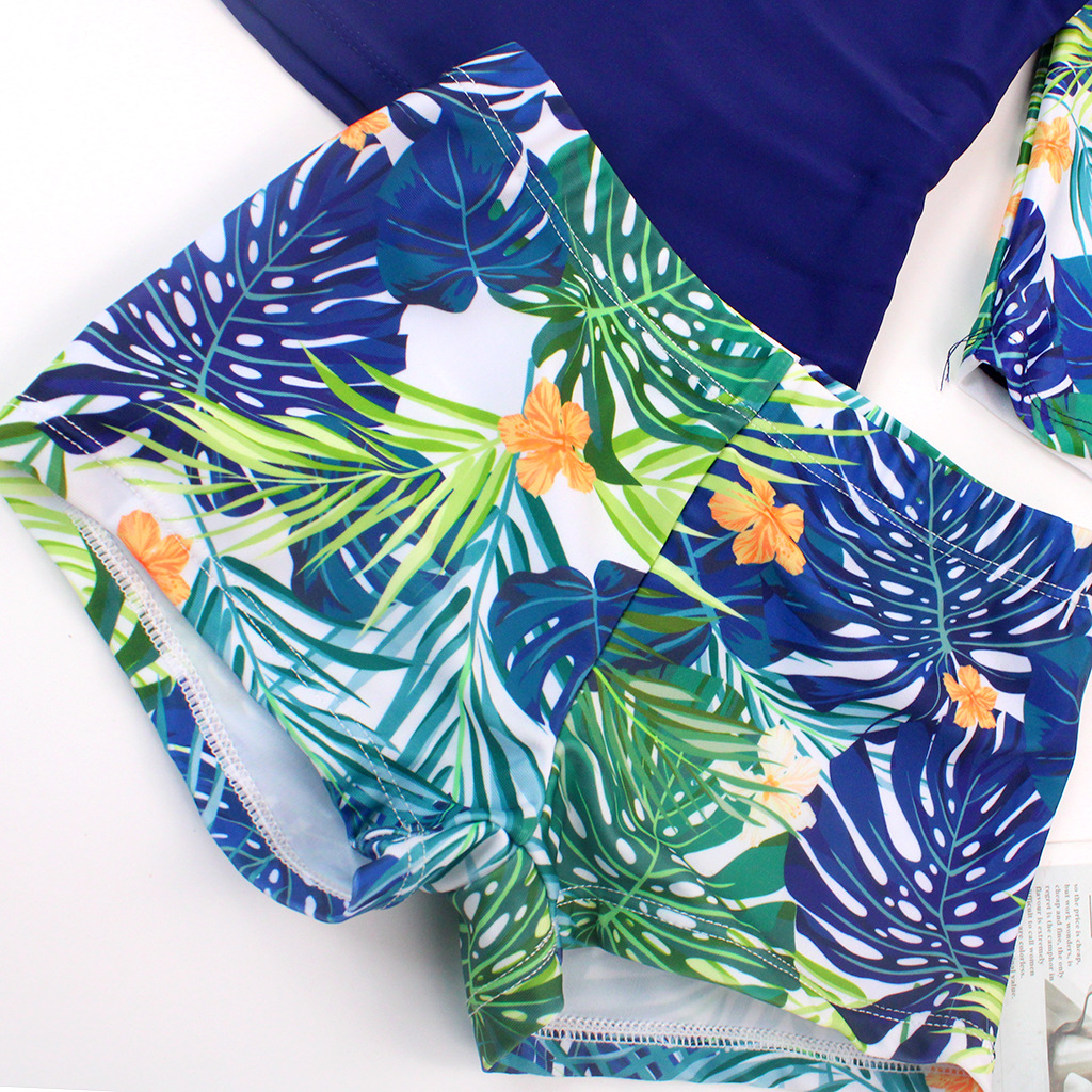 ชุดว่ายน้ำแยกชิ้น สีน้ำเงิน ไซส์ L