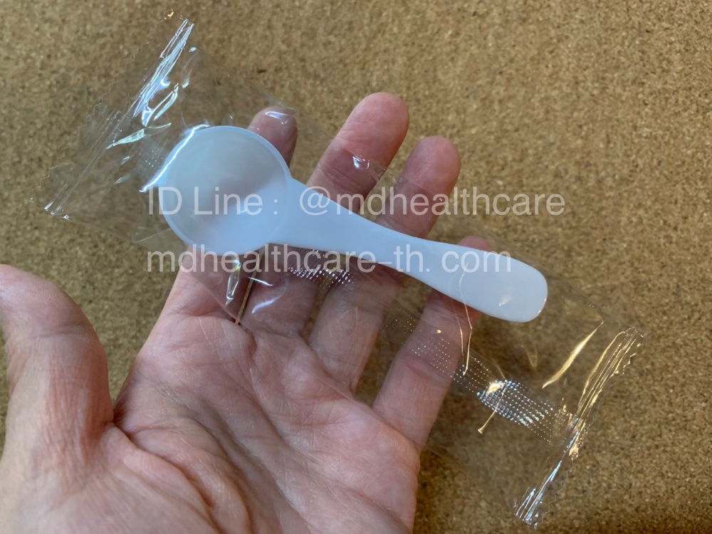 ช้อนตวง5กรัม/10ml.(cc.) ยาว9.5cm (10ชิ้น ชิ้นละ3บาท) บรรจุ1ชิ้น/ซอง