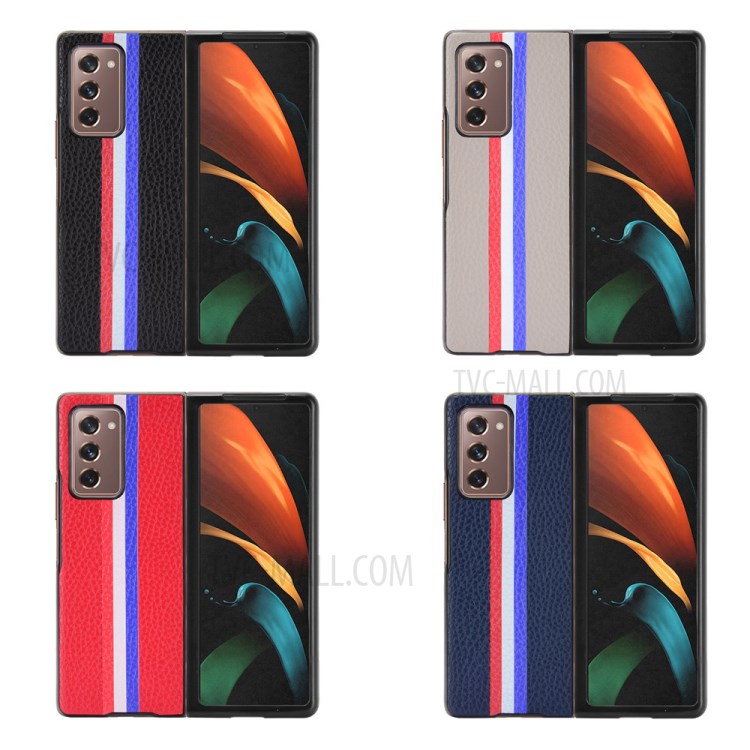 Case Galaxy Z Fold 2 5G / Pre-Order * เคสป้องกันโทรศัพท์ลายลิ้นจี่ ปกป้องอุปกรณ์จากรอยขีดข่วนและแรงกระแทก *