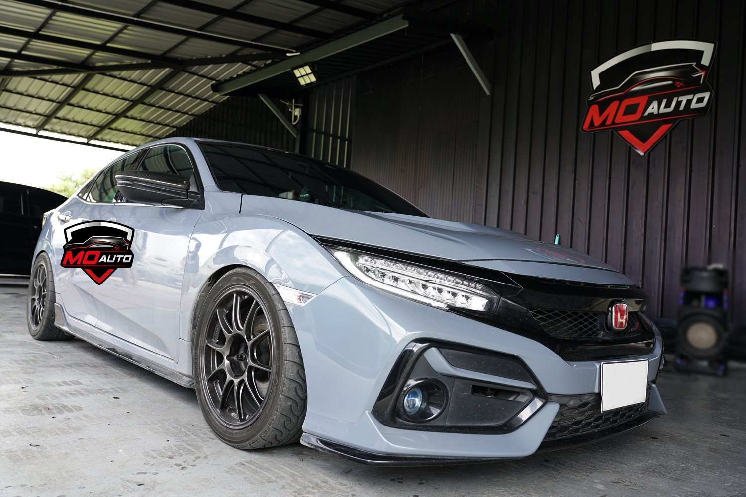 ชุดระบบช่วยเตือนมุมอับสายตาที่กระจกมองข้าง V1 (Blind Spot Monitor) CIVIC FK / FK MC