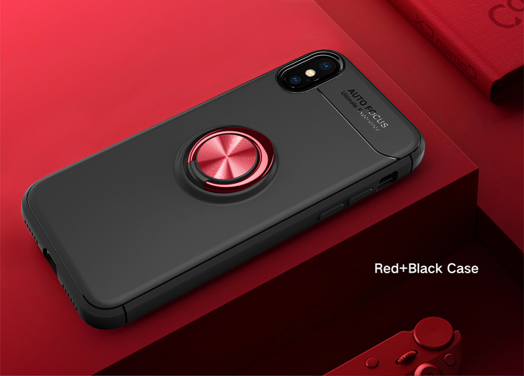 Case iPhone X , iPhone XS / Pre-Order * แหวนนิ้ว +ขา TPU + PC ไฮบริด หมุนได้ 360 องศา *