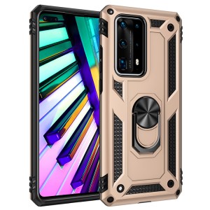 Case Huawei P40 Pro+ / Pre-order * เคส PC + TPU Combo Kickstand Armor Cell Phone Cover สร้างด้วยพลาสติกและวัสดุ TPU ป้องกันสองชั้น *