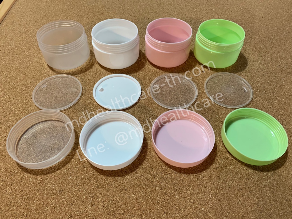 กระปุกครีม กระปุกครีมพลาสติก 100กรัม (10ชิ้น/ชิ้นละ10บาท)