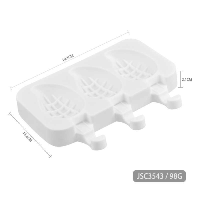 แม่พิมพ์ซิลิโคน มะม่วง 60g 3ช่อง 5*8.3*2.5 cm. 007999