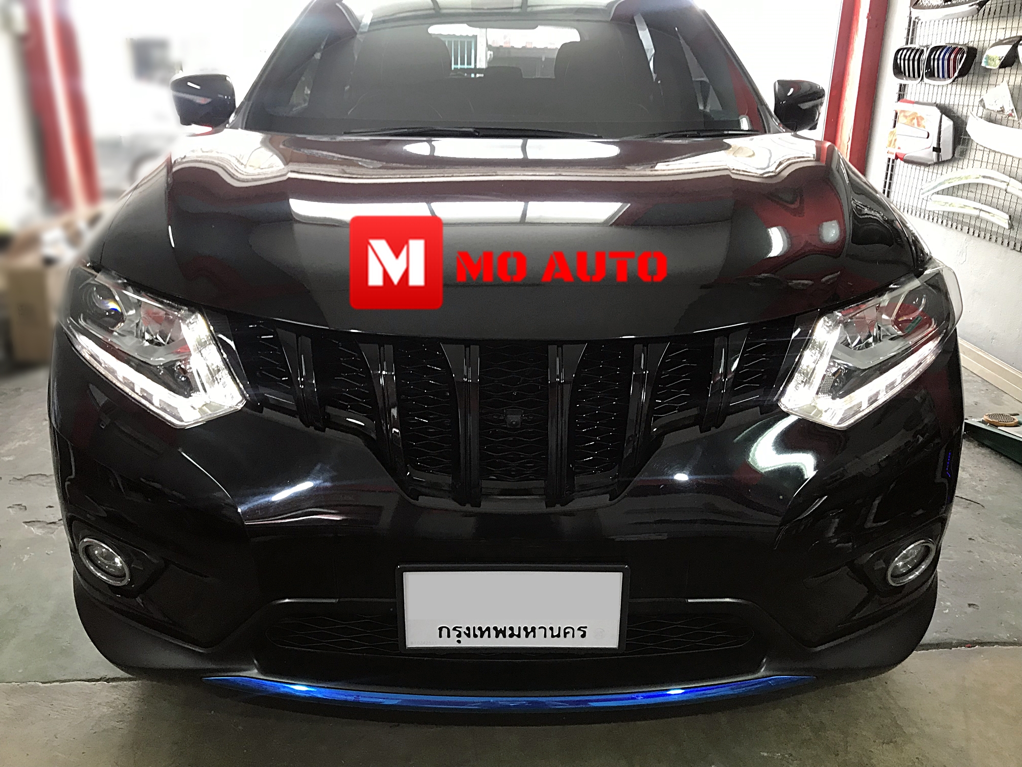 กระจังหน้าแต่งดำเงา V3 Nissan X-Trail 2014-2018