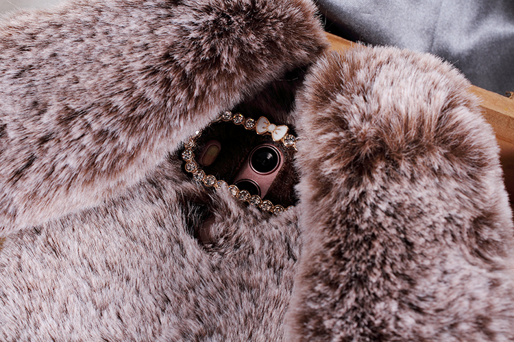 Case Huawei Mate 10 Pro / Pre-order * กระต่ายรูปร่างปุยขนเคลือบ Rhinestone เคส TPU *