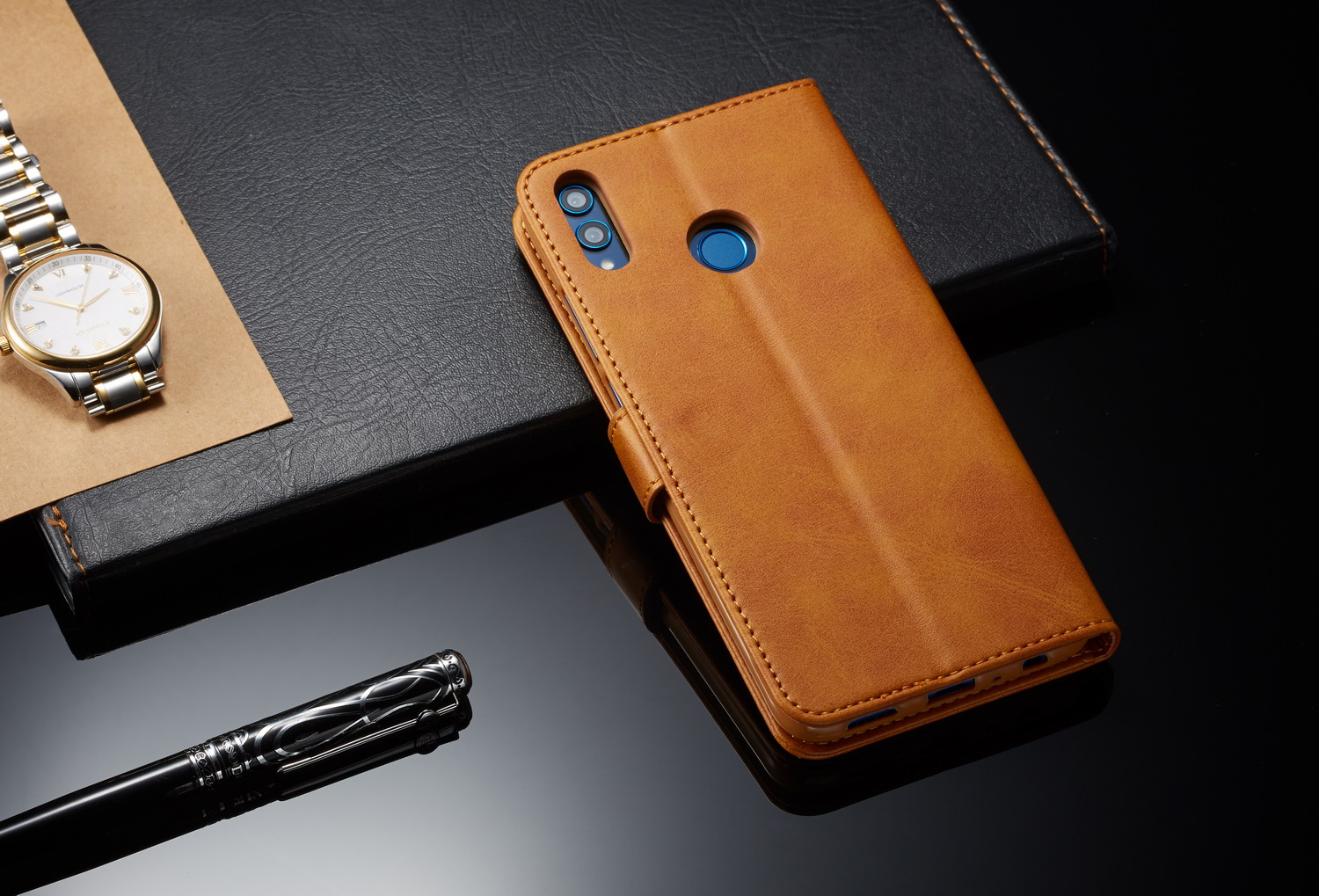 Case Huawei Y9 2019 / Pre-Order * LC.IMEEKE Leather Wallet เคสหนัง PU สไตล์ย้อนยุคดูไฮเอนด์ *