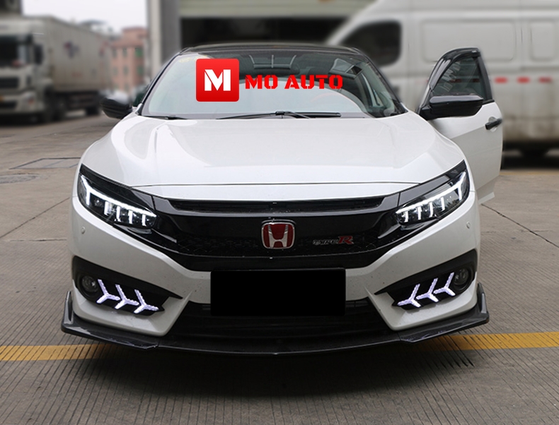 โคมไฟหน้า LED CIVIC FK ทรง Audi Style