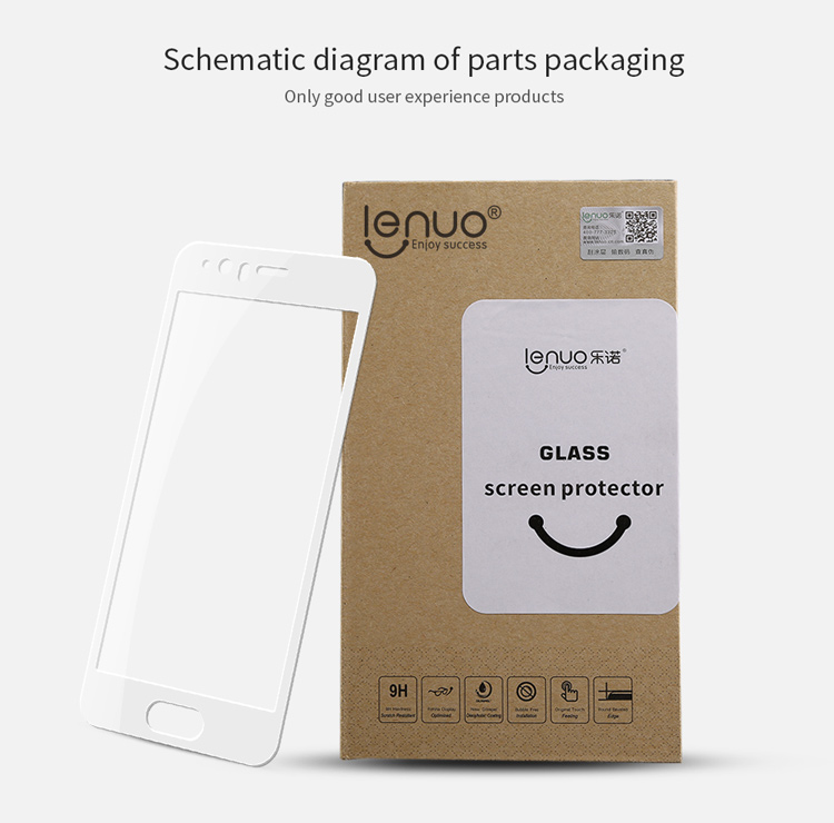 กระจกนิรภัย Huawei P10 / Pre-order * LENUO CF Soft ขอบเต็มหน้าจอนิรภัยปกฟิล์ม *