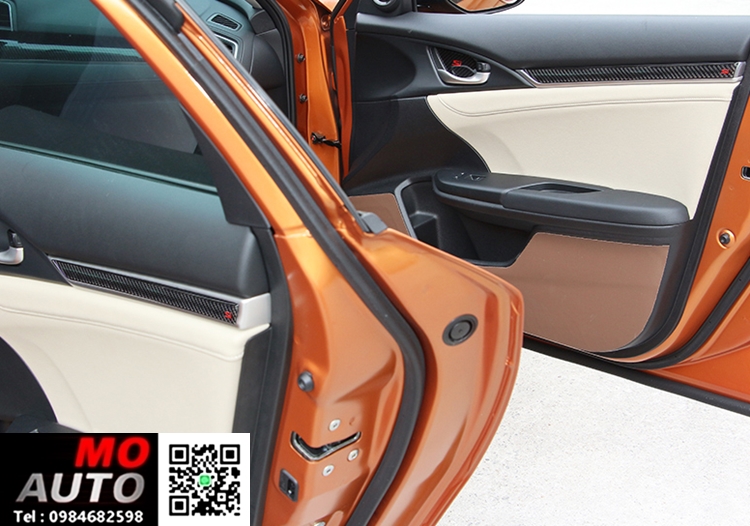 คิ้วแผงประตูภายใน เคฟล่า Si CIVIC FC/FK