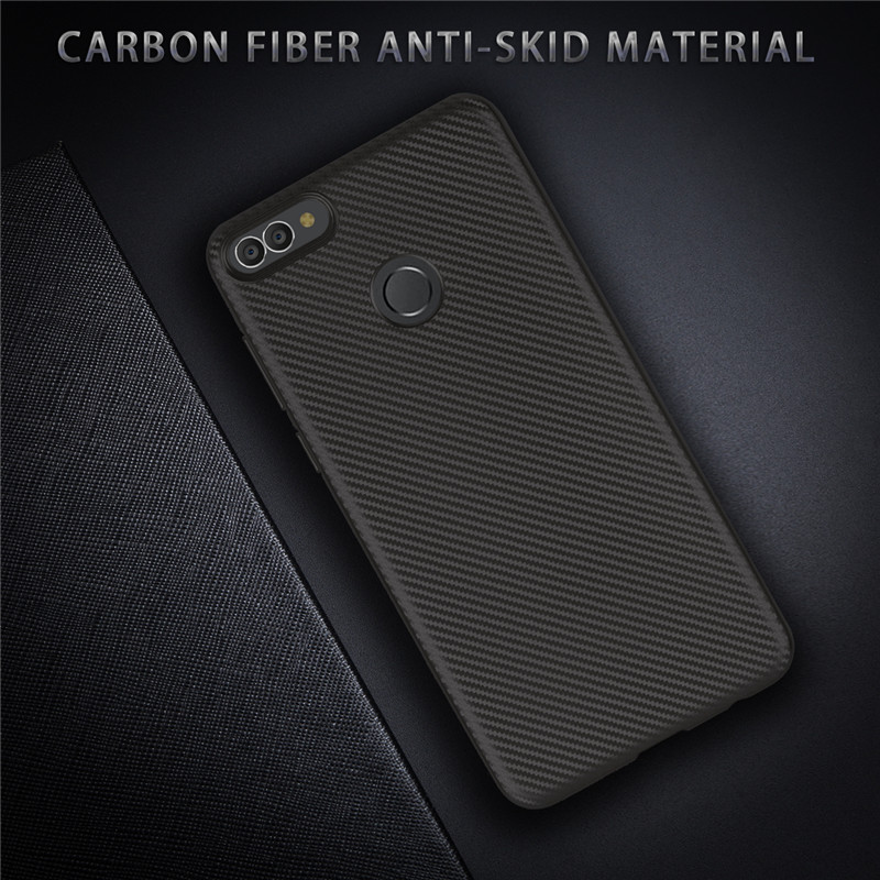 Case Huawei Y9 / Pre-order * พื้นผิวของคาร์บอนไฟเบอร์ TPU Phone Cover *