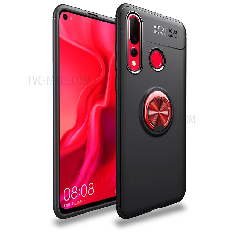 Case Huawei Nova 4 / Pre-Order * เคส TPU + แหวนนิ้ว + ขาตั้ง (Built-in โลหะแผ่นแม่เหล็ก) *