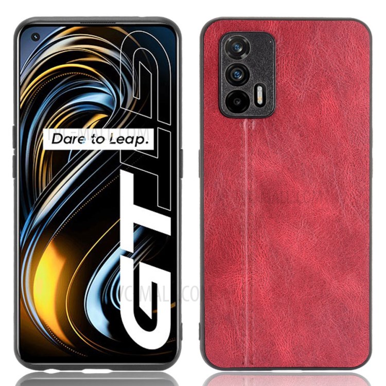 Case Realme GT 5G # Pre-Order * ออกแบบสายเย็บ วัสดุไฮบริด: ด้านหลังพีซี + กรอบ TPU เคลือบด้วยหนัง PU *