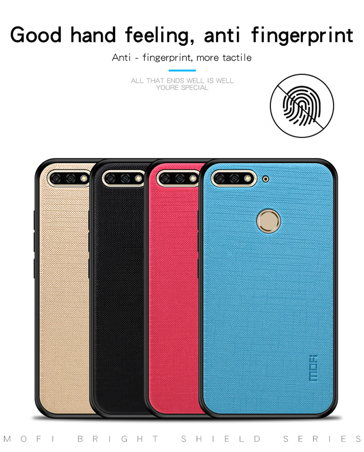 Case Huawei Y6 Prime 2018 / Pre-order * MOFI เคส TPU ที่มีคุณภาพสูง PC back + soft ที่เคลือบด้วยผ้า *