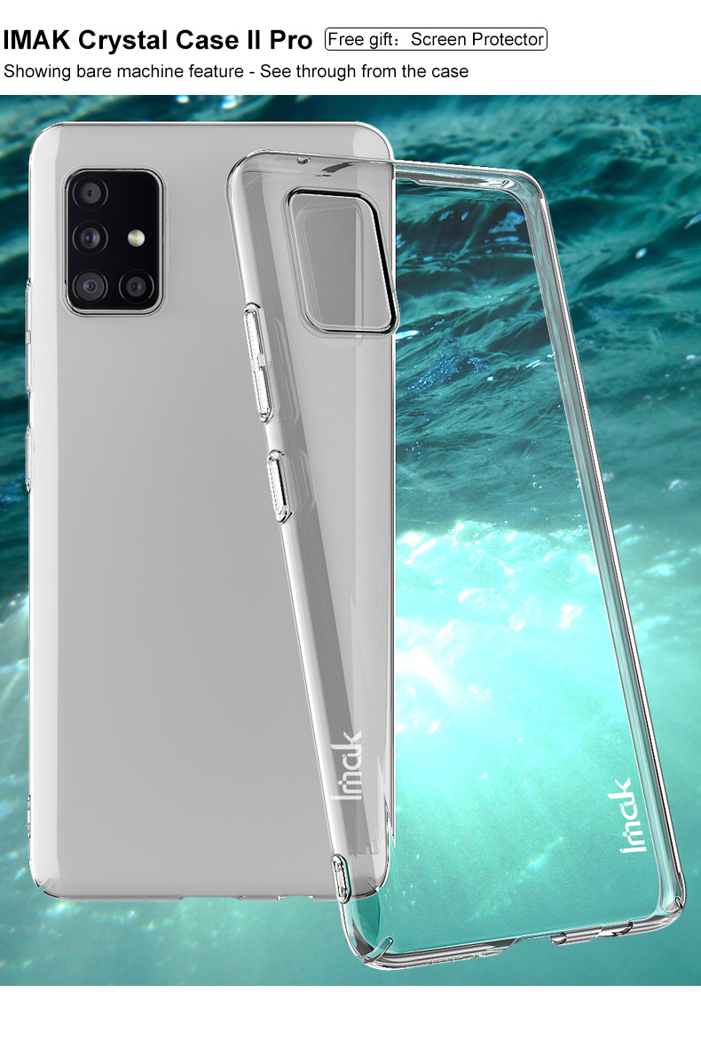 Case Samsung Galaxy A71 5G / Pre-order * IMAK คริสตัล Case II Pro รุ่นทนต่อการสึกหรอโทรศัพท์ปก + ฟิล์มหน้าจอ *