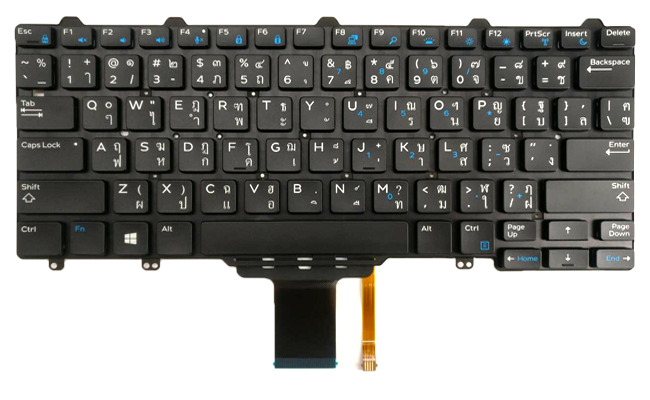 Keyboard Notebook Dell Latitude E7270 แท้ประกันศูนย์ Dell