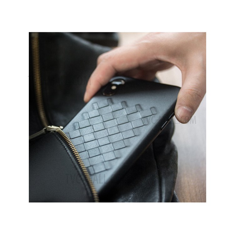 Case iPhone X, iPhone XS / Pre-Order * QIALINO ปกหนังลายสาน ปกหนังวัวชั้นบนสุด *