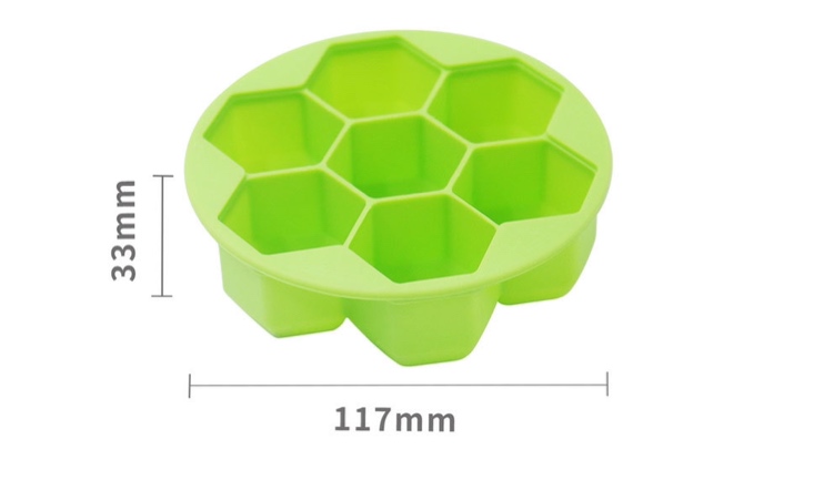 แม่พิมพ์ซิลิโคน หกเหลี่ยม เล็ก 4*3 cm 007462