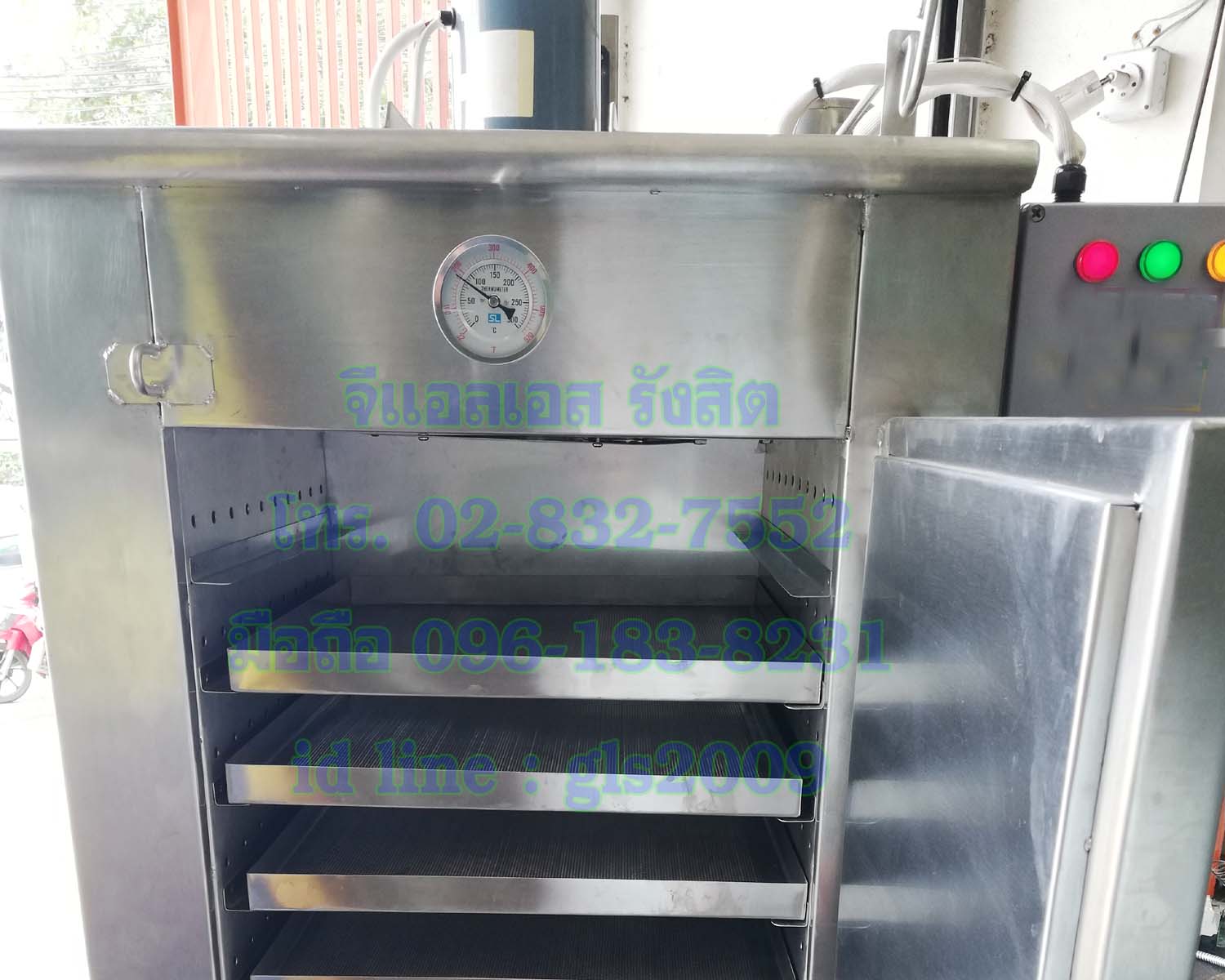 ตู้อบลมร้อนสแตนเลส6ชั้นไฟฟ้า