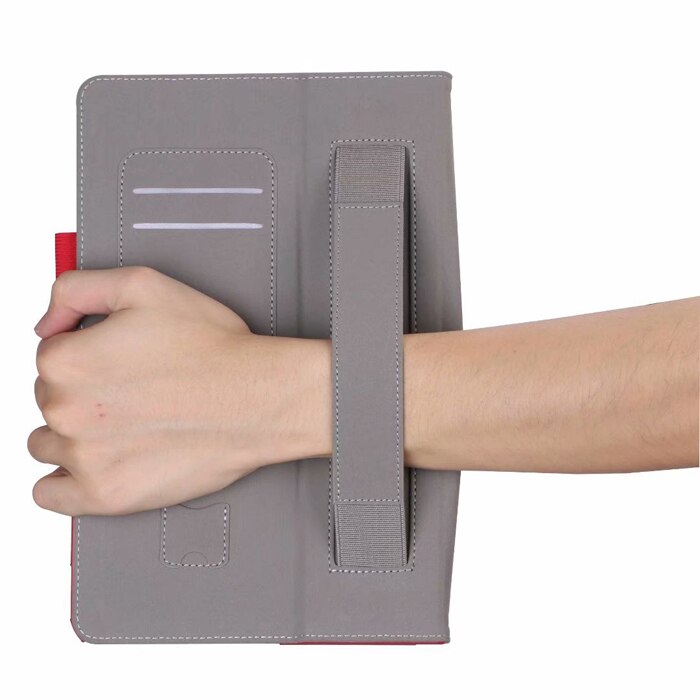 Case Huawei MediaPad M5 lite / Pre-Order * เคสหนัง PU Built-in สายคล้องมือยืดหยุ่นเพื่อให้ง่ายต่อการอ่านด้วยมือเดียว *