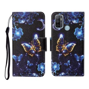 Case OPPO A53 (2020) # Pre-Order * เคสพิมพ์ลายหนัง PU เคสคลุมโทรศัพท์แบบเต็มรูปแบบพร้อมขาตั้ง *