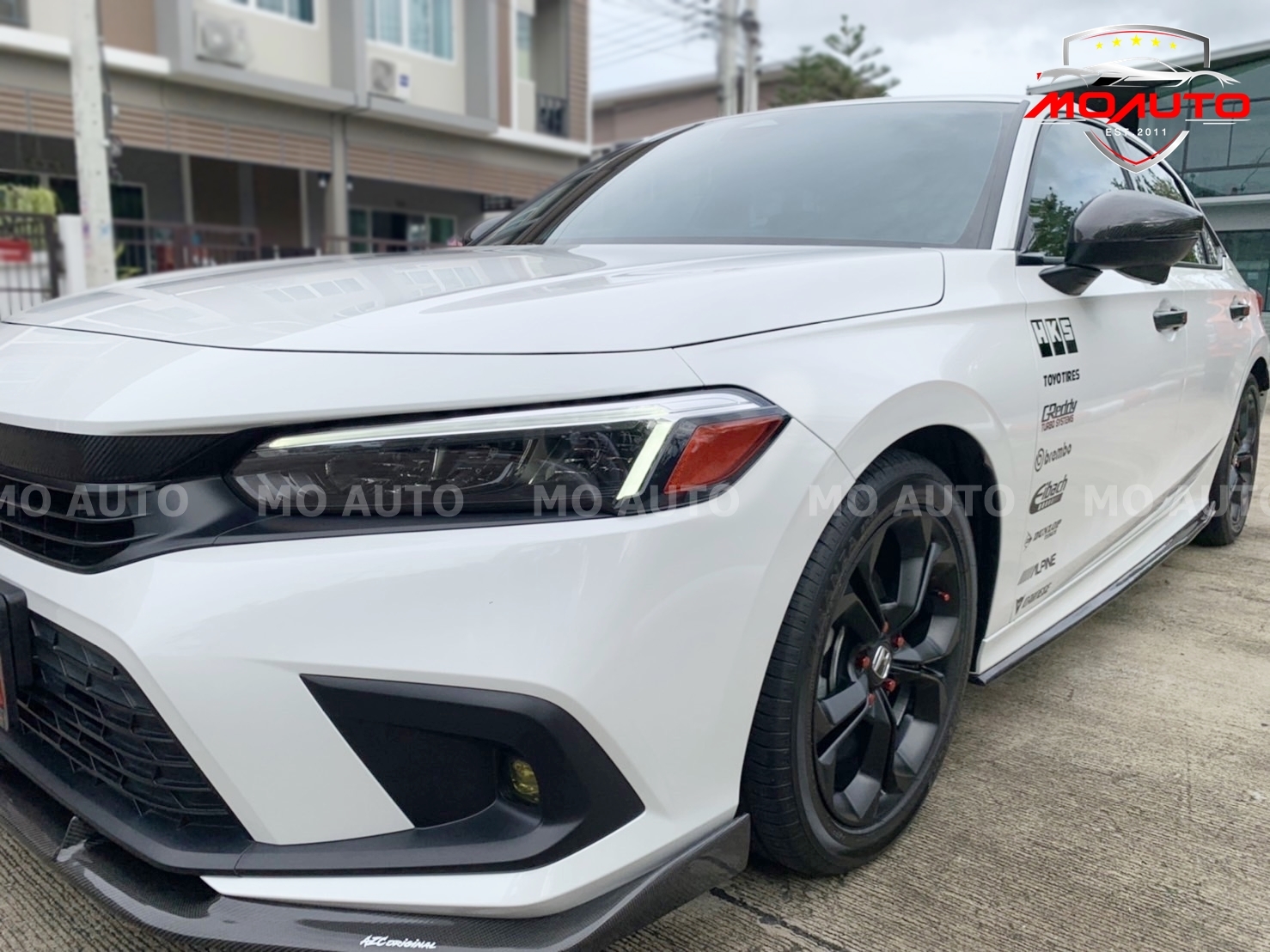 แถบส้มมุมไฟโคมหน้า CIVIC FE