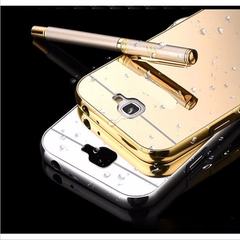 Case Huawei Y5ii / Pre-order * Bumpers 2in1 แกร่งกันชนโลหะ + พลาสติกแผ่นหลังเงาเหมือนกระจก *