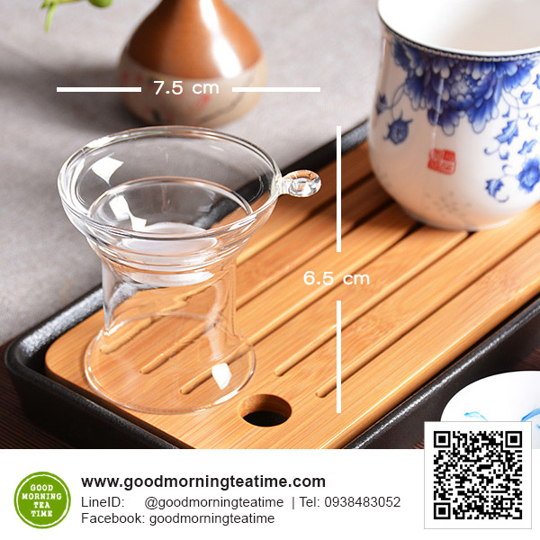 ที่กรองชาแก้วใส Glass Tea Infuser