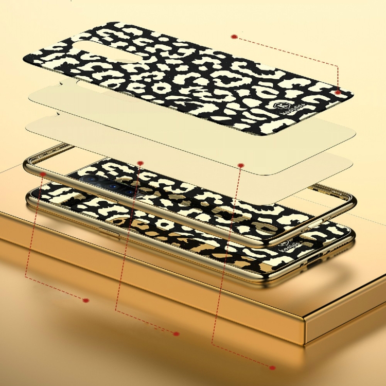 Case OPPO R17 Pro / Pre-Order * เคสป้องกันกระจกแบบอ่อนไฟฟ้าลายเสือดาว ออกแบบที่หรูหราและมีสไตล์ *