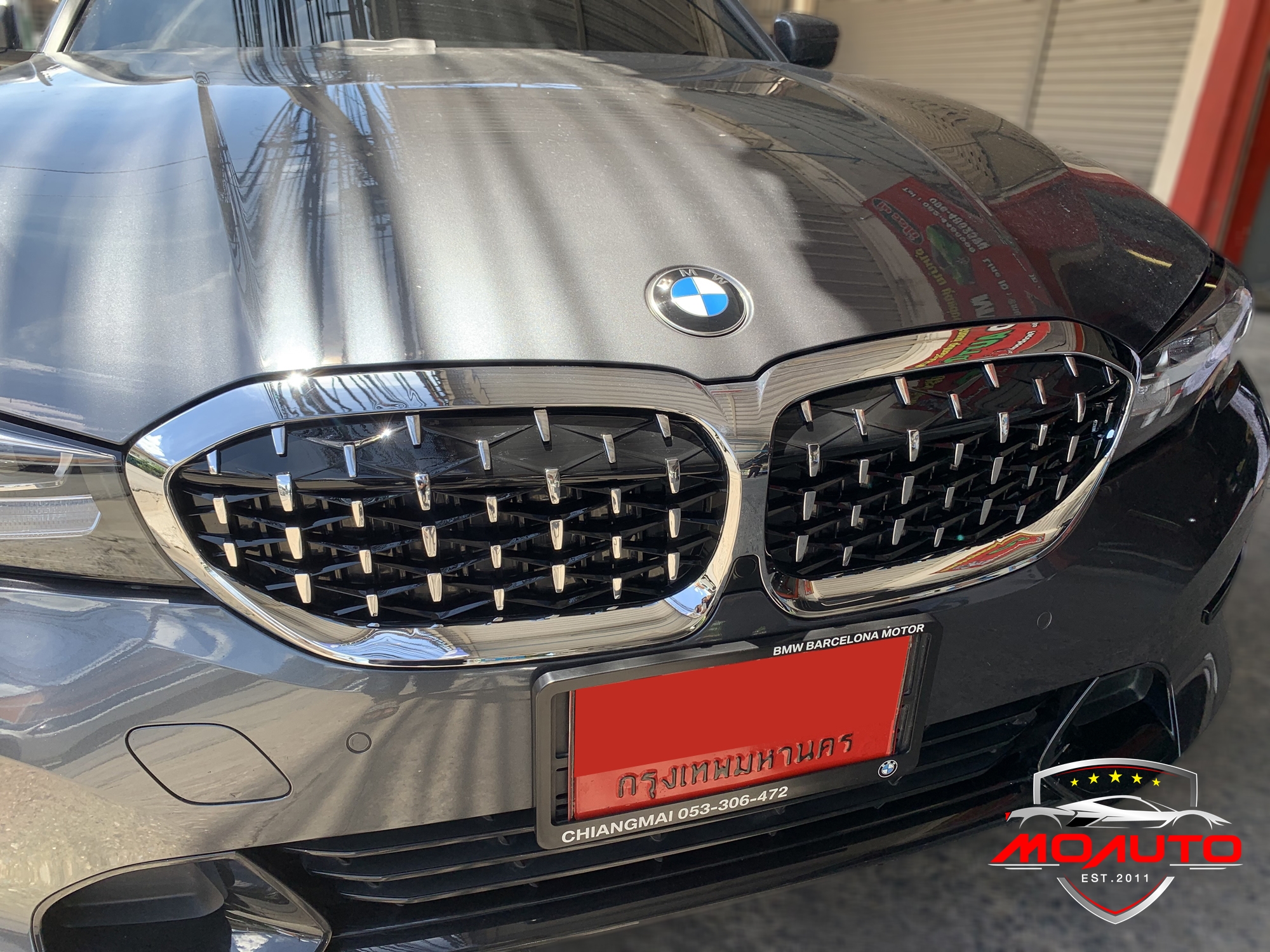 กระจังหน้าไดมอนกริว BMW G20