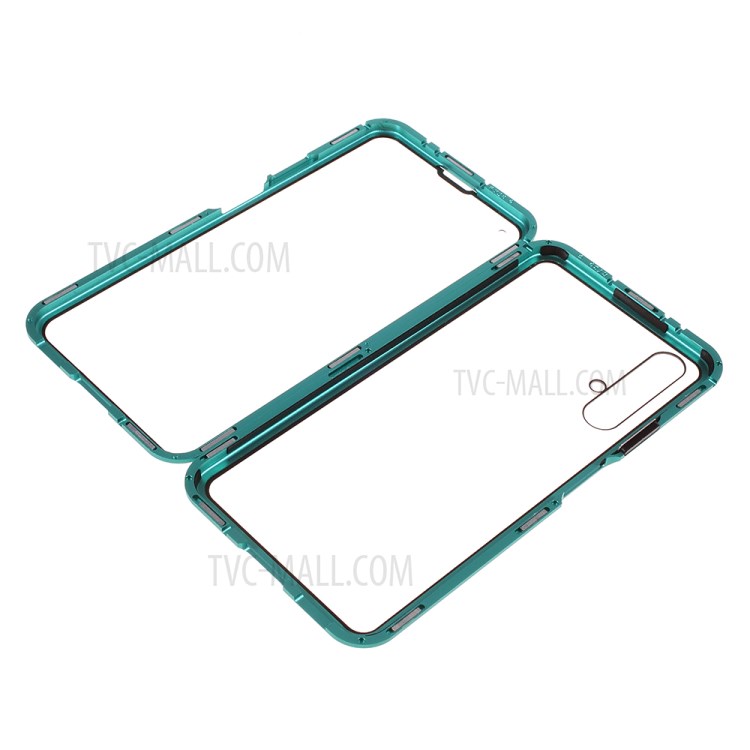 Case Huawei Nova 5T / Pre-order * เคสโลหะกรอบแม่เหล็ก + แก้วปกหลัง ถอด 2-in-1 *