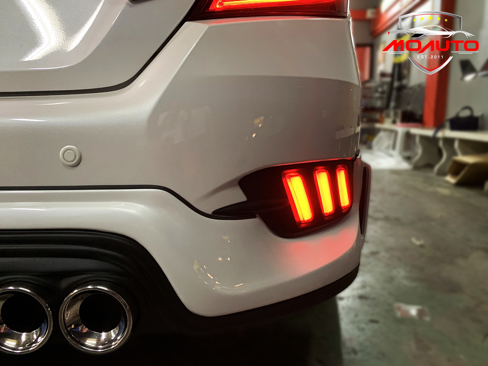 ไฟเบรคกันชนท้าย Mustang Style Civic FC 2016-2021