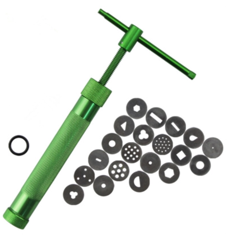 ชุดอุปกรณ์ ทำลาย ผม ตา ฟองดอง ดินญี่ปุ่น Metal clay extruder